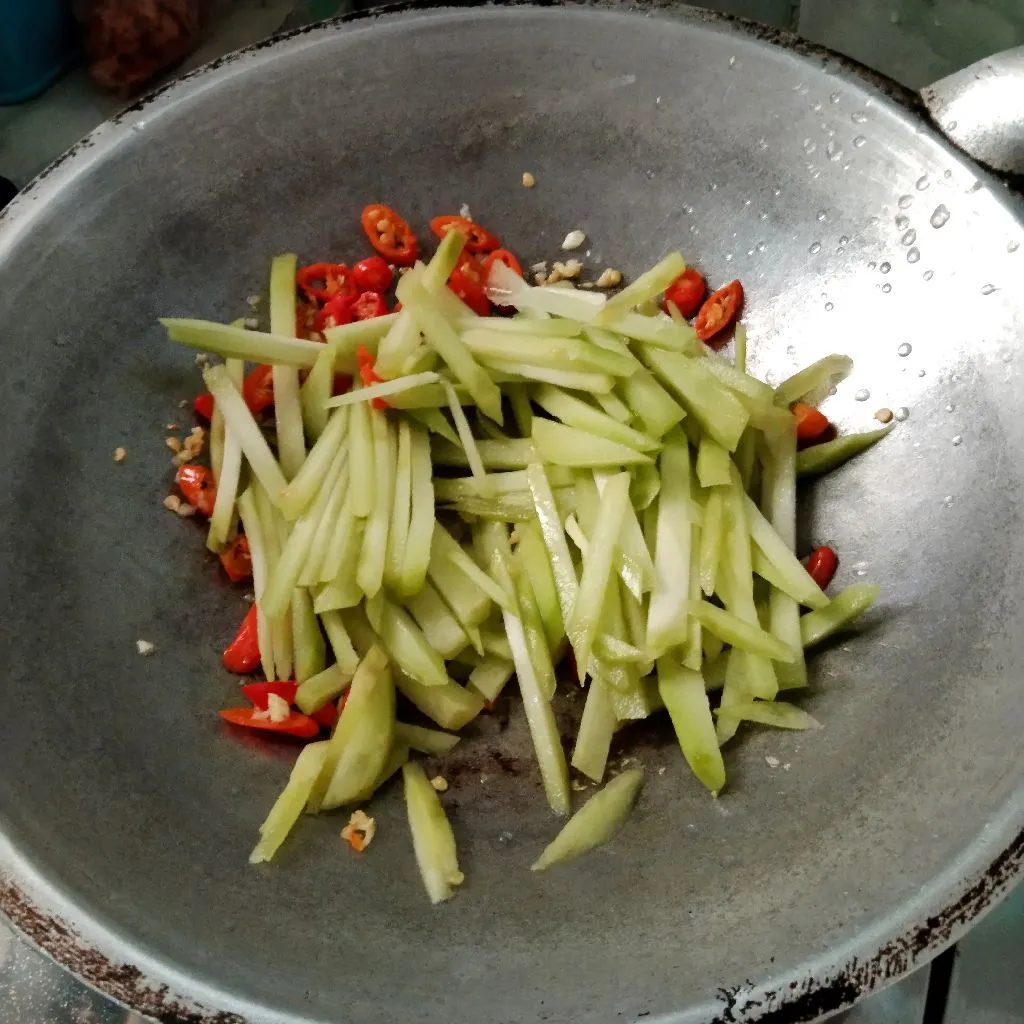 Step 3 Tumis Labu Tempe Pedas