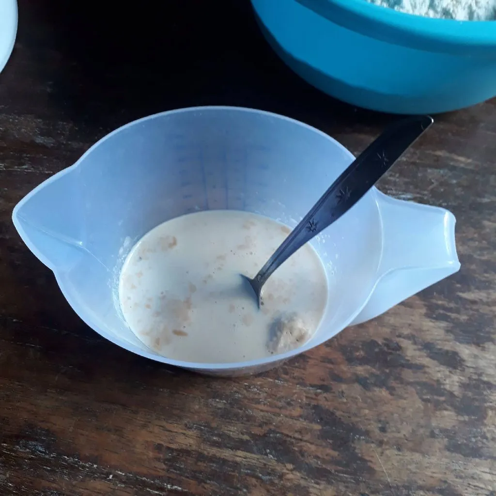 Step 1 Donat Labu Susu
