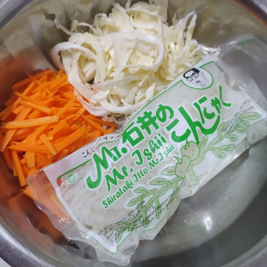 Step 1 Mi Goreng Shirataki