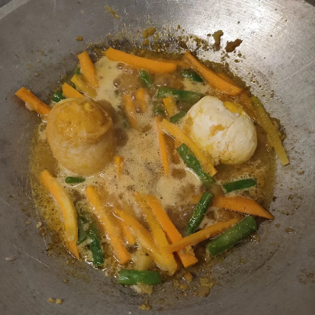 Step 3 Telur Sayur Acar Santan