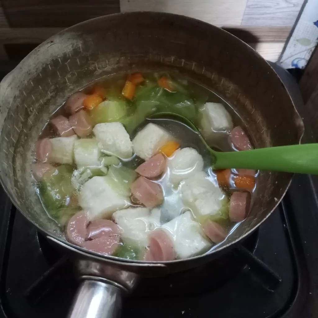 Step 5 Sop Wortel Putih Telur