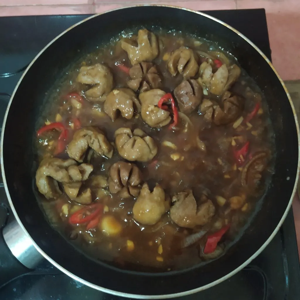Step 5 Bakso Goreng Saus Teriyaki