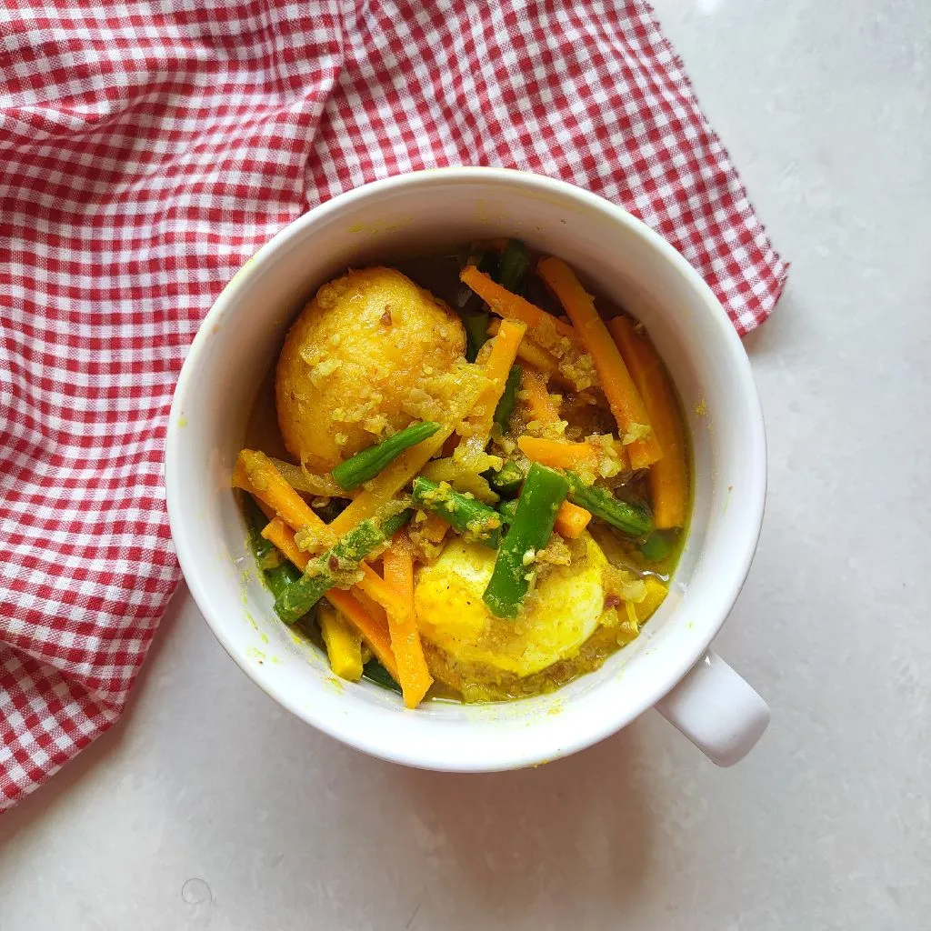 Step 5 Telur Sayur Acar Santan