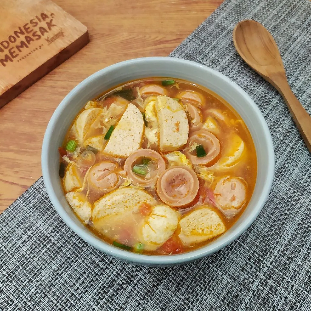 Sup Tomat Tofu Sosis