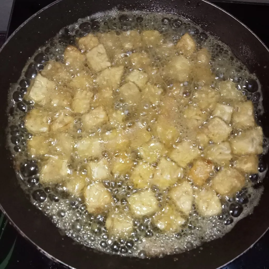 Step 5 Tempe Dadu Goreng Kemiri