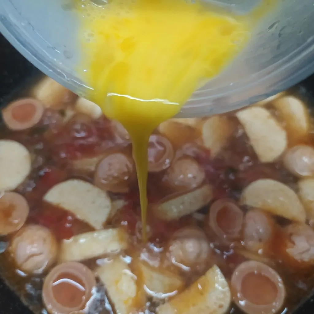 Step 6 Sup Tomat Tofu Sosis