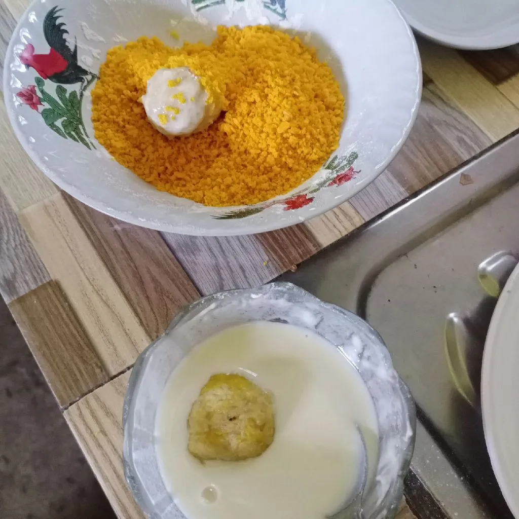 Step 6 Bola Pisang Keju Crispy
