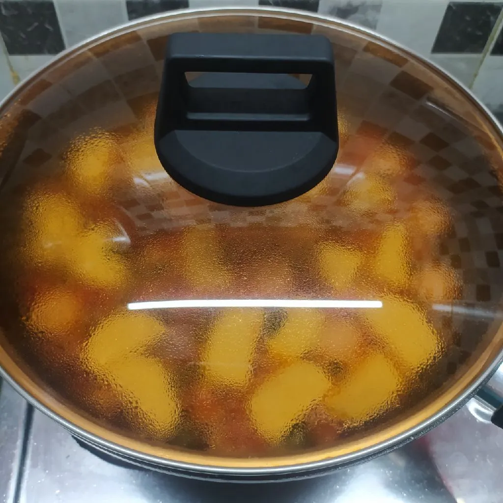Step 5 Sup Tomat Tofu Sosis