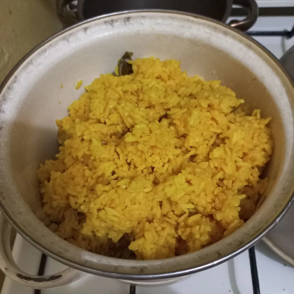 Step 5 Nasi Kuning Serai Daun Jeruk