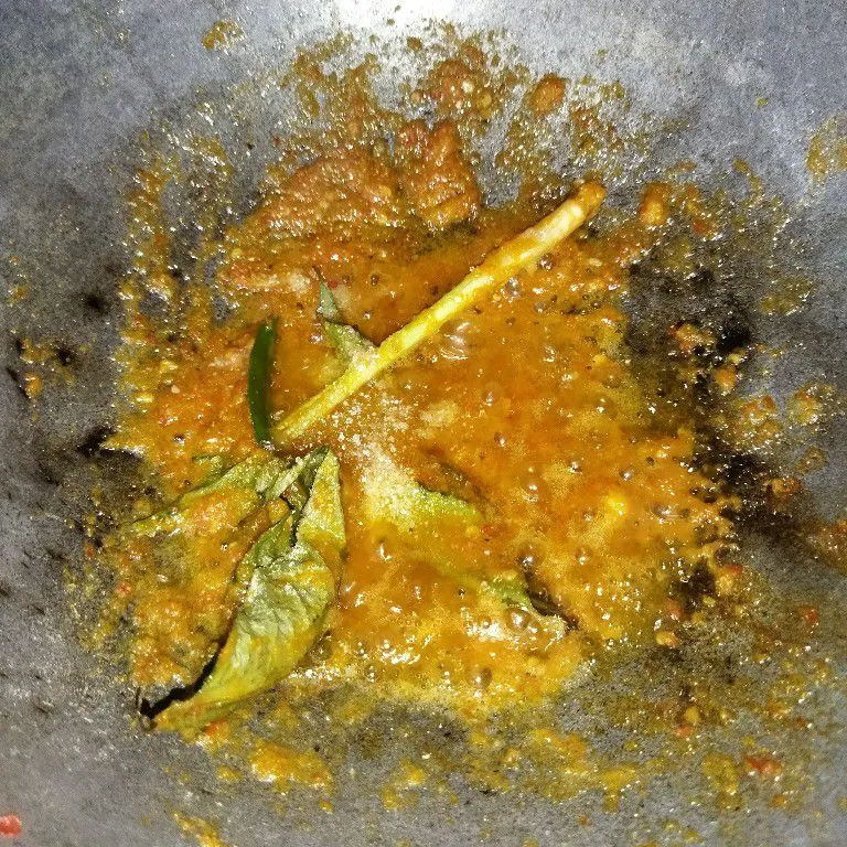 Step 2 Nasi Bakar Teri Pedas
