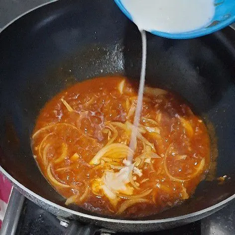 Step 6 AYAM CRISPY SAUS BBQ