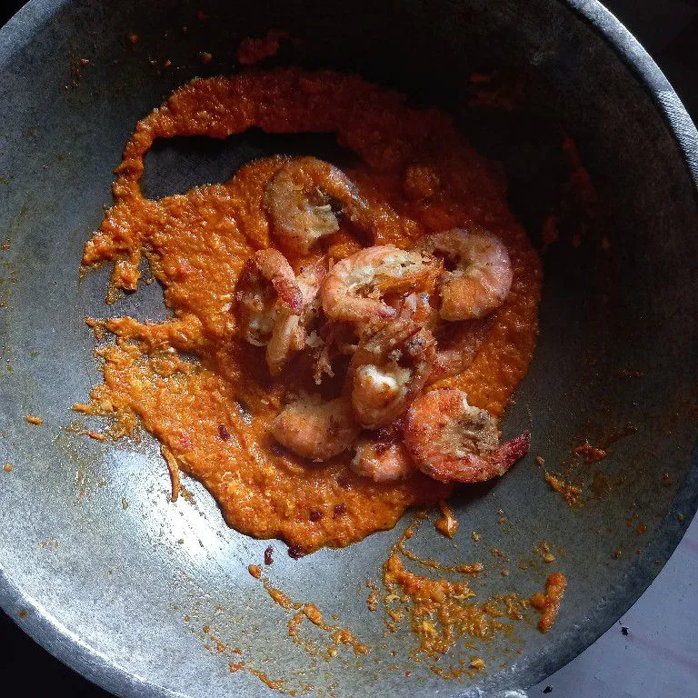Step 7 Udang Krispi Saus Padang