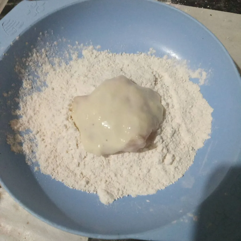 Step 5 Ayam Goreng Lapis Tepung Putih