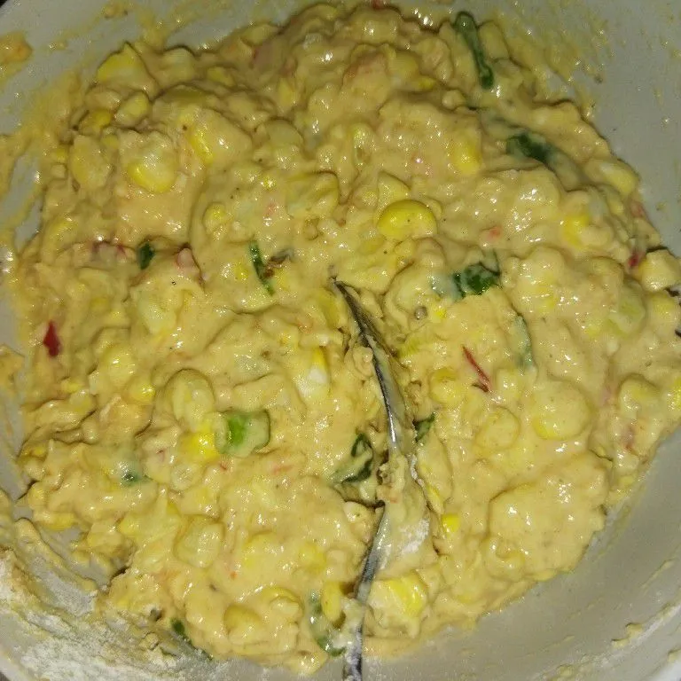 Step 4 Bakwan Jagung Udang