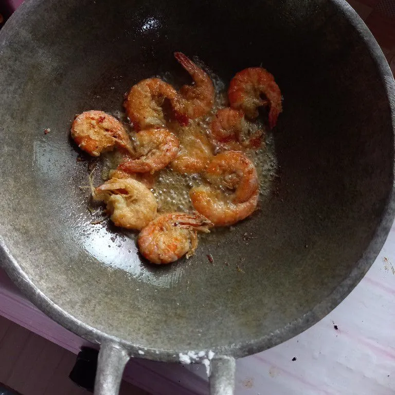 Step 3 Udang Krispi Saus Padang