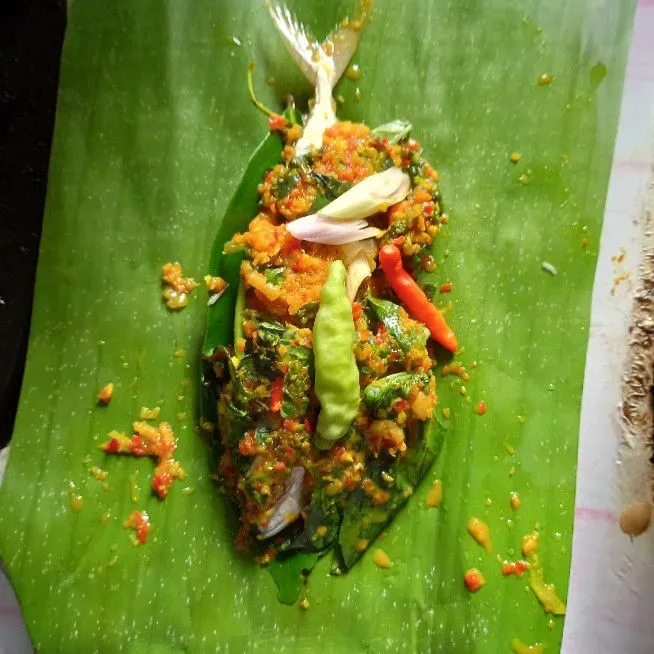 Step 6 Pepes Ikan Kembung Pedas