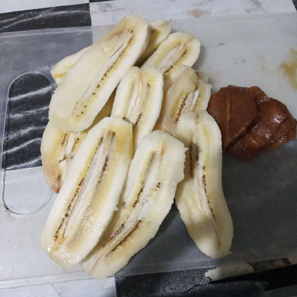 Step 1 Pisang Goreng Gula Merah