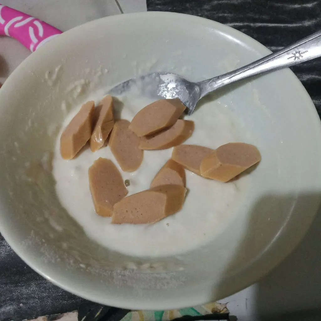 Step 4 Sosis Goreng Tepung