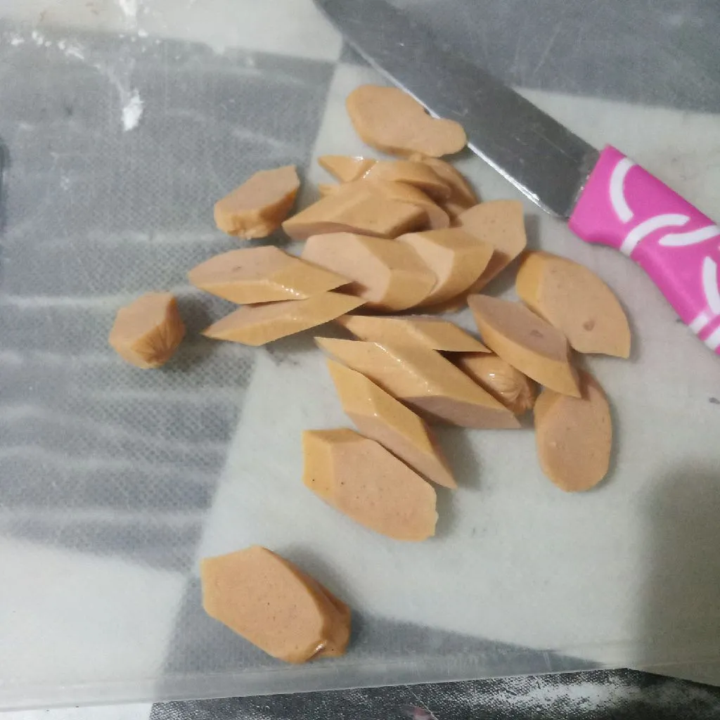 Step 1 Sosis Goreng Tepung