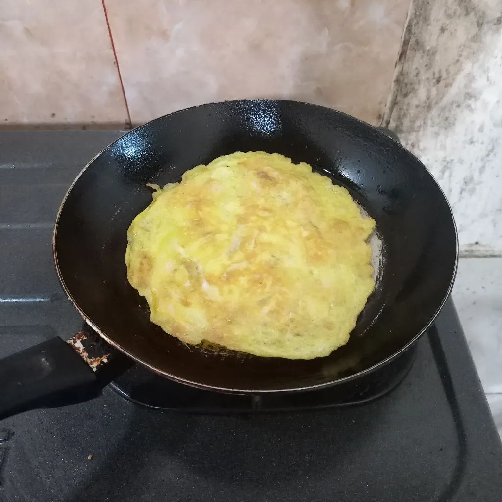 Step 3 Telur Dadar Ayam Suir