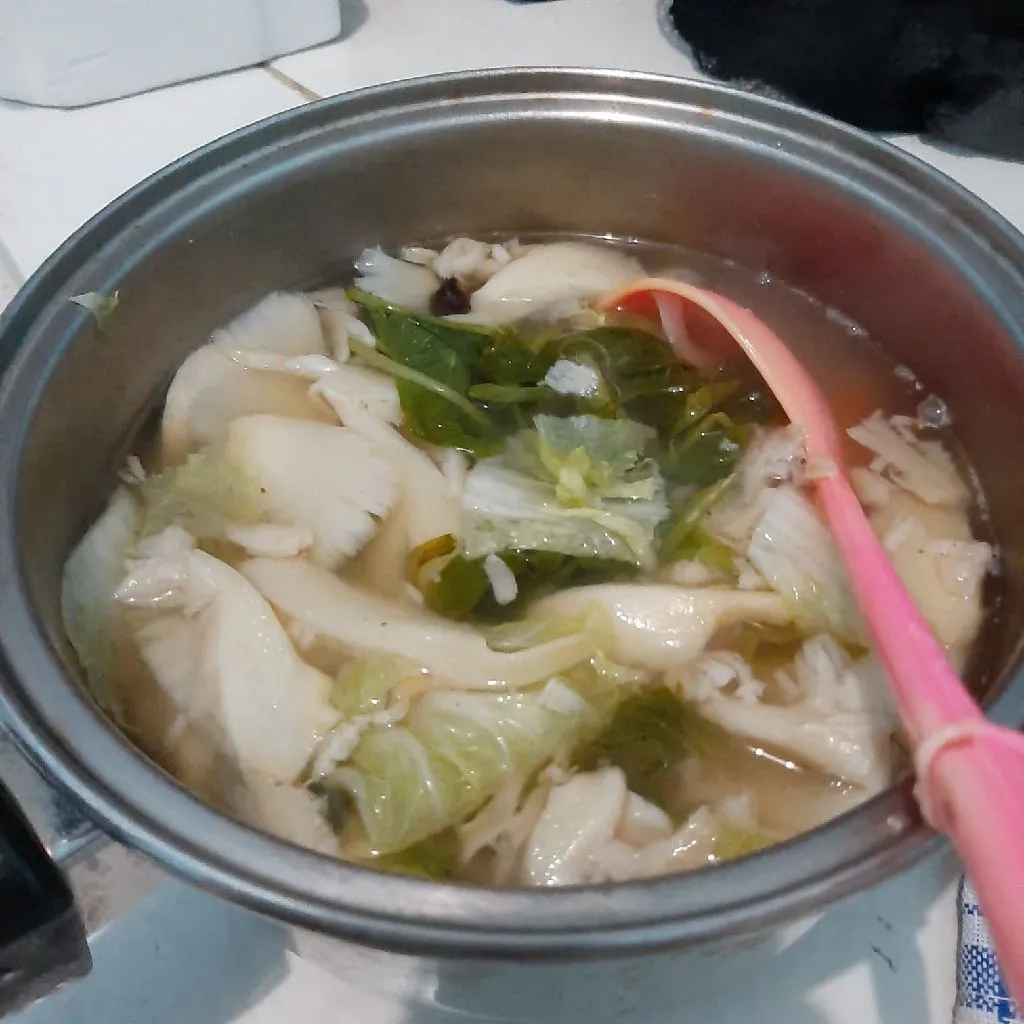 Step 5 Asem Jamur Kangkung Sawi Putih