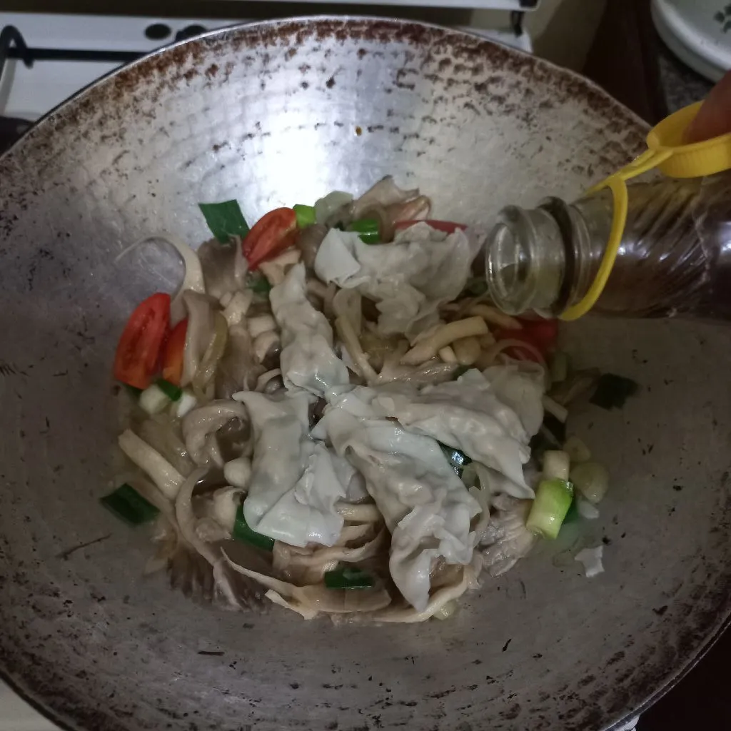 Step 5 Jamur Pangsit Saus Tiram