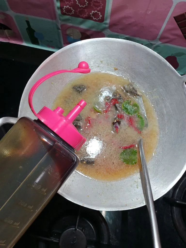 Step 6 hati masak kuah pedas