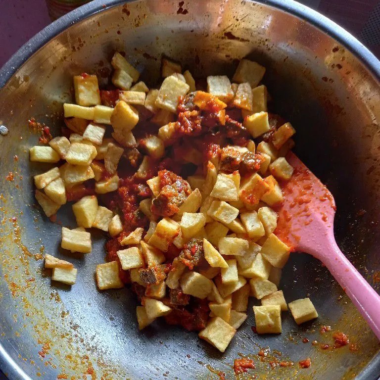 Step 7 Sambal Goreng Hati Kentang