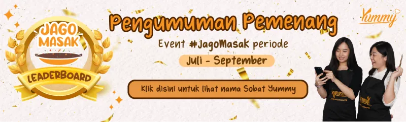 Banner Image [Pengumuman Pemenang] Jago Masak Periode Juli-September 2022!
