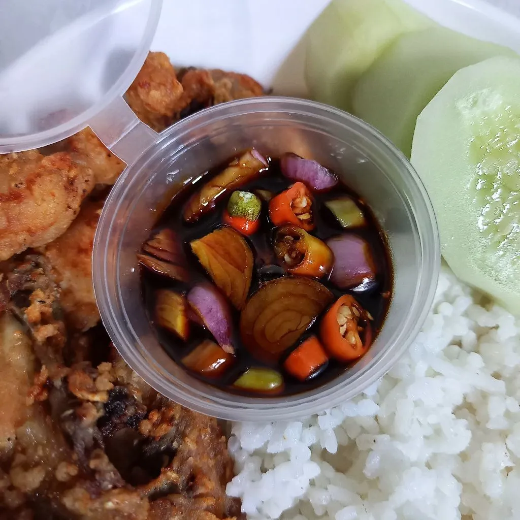 Step 6 Rice Bowl Ayam Goreng Sambal Kecap