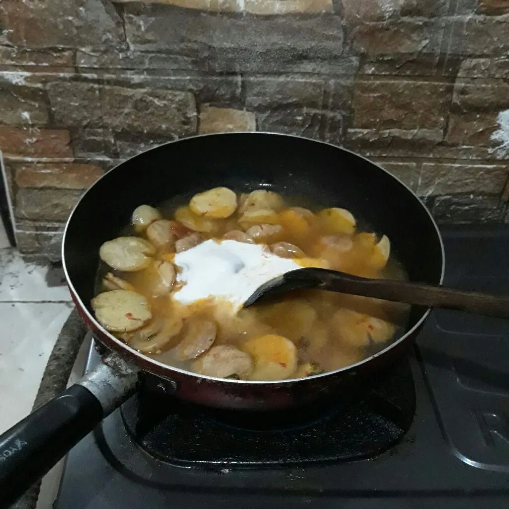 Step 6 Jengkol Kuah Santan Pedas