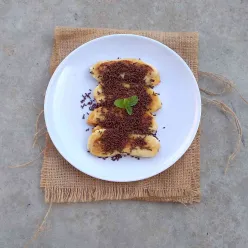 Pisang Penyet Cokelat