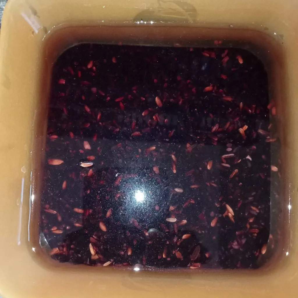 Step 1 Bubur Ketan Hitam