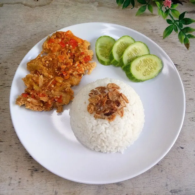 Nasi Ayam Geprek Sambal Korek