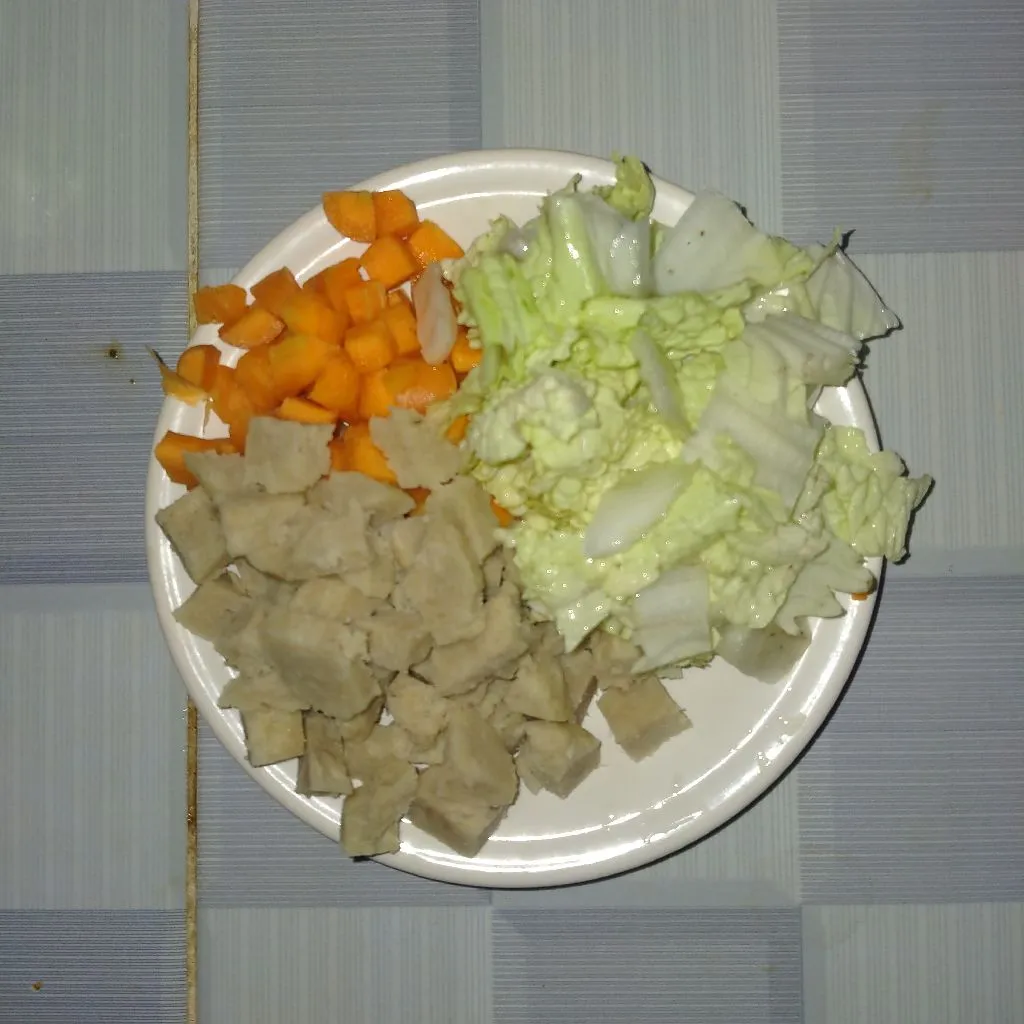 Step 1 Nasi goreng terasi sayur bakso