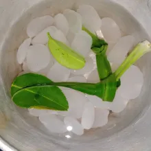 Masukkan kolang-kaling, masak sampai mendidih lalu tiriskan.
