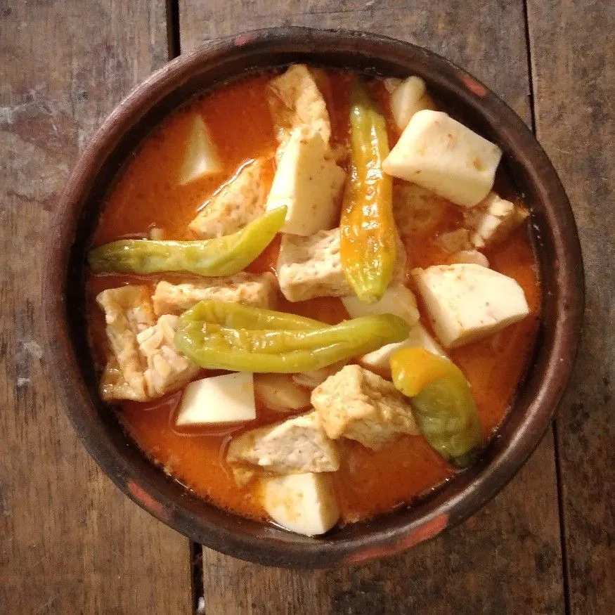 Sayur Santan Pedas Putih Telur Tahu