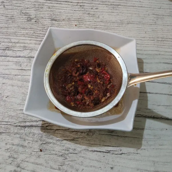 Kemudian saring, biarkan dingin.