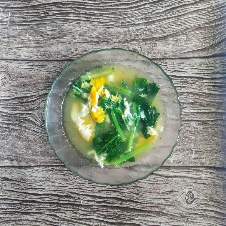 Sup Caisim Telur Ayam