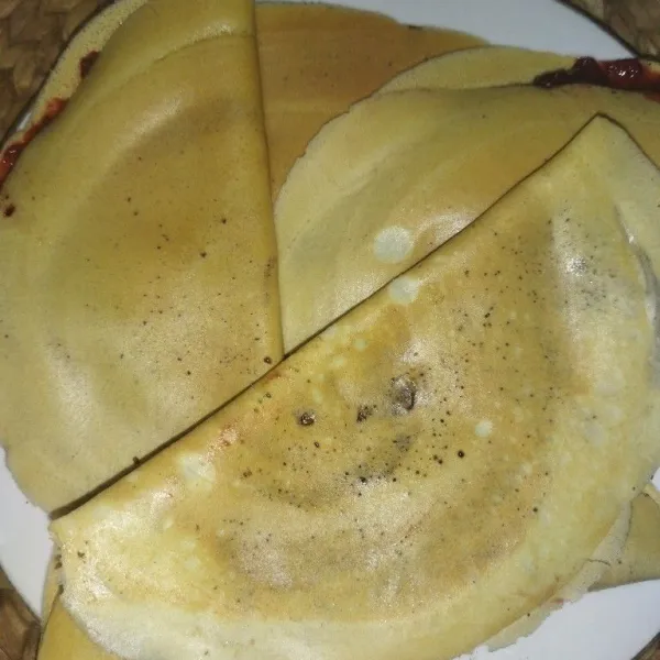 Lakukan hingga adonan habis.