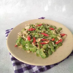 Tumis Pare Udang Rebon