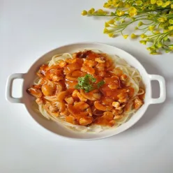 Spaghetti Ayam Jamur