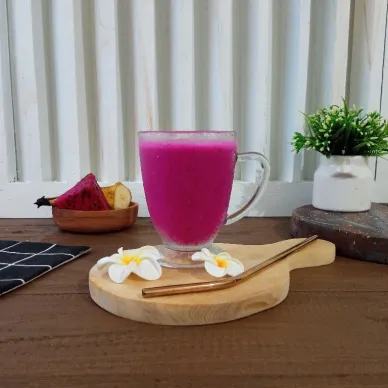 Dragon Fruit Banana Smoothies #SmoothiesSobatYummy