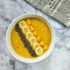Smoothies Bowl Mango Banana Yogurt #SmoothiesSobatYummy