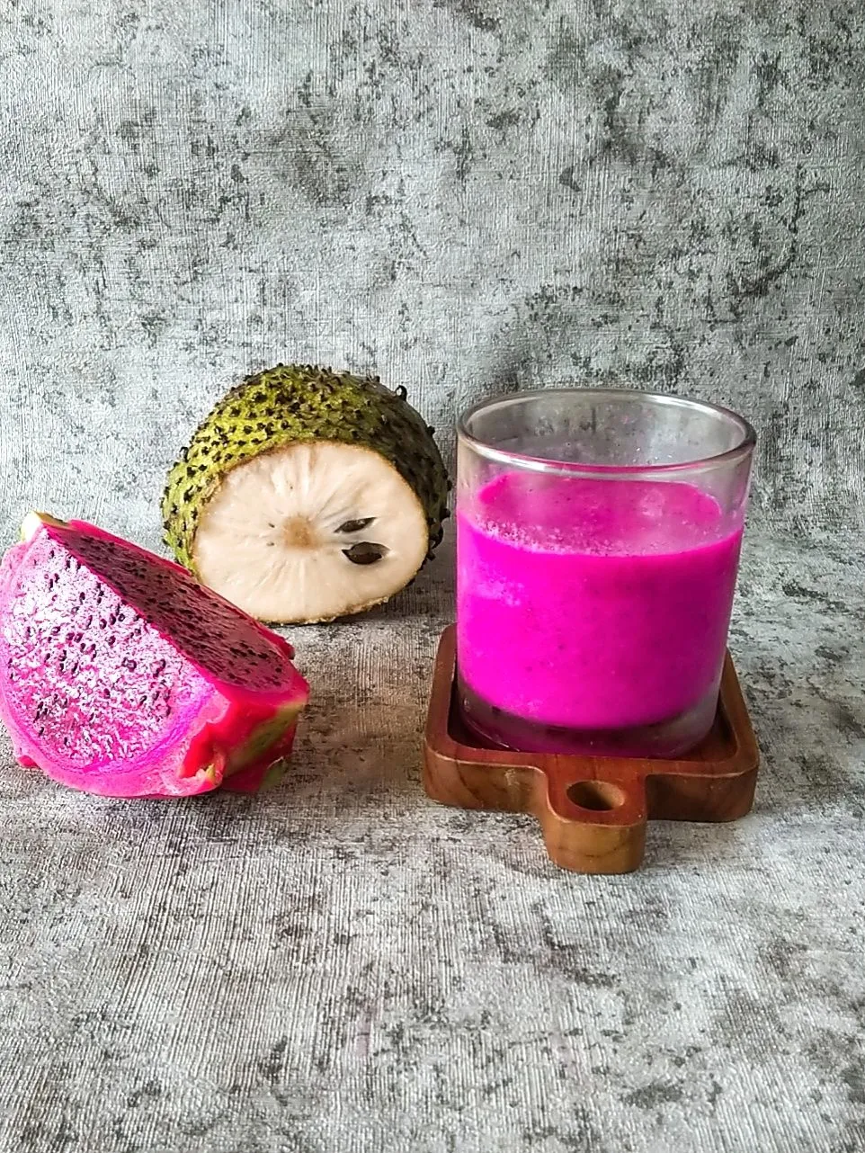 Smoothies Buah Naga dan Sirsak #SmoothiesSobatYummy