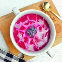 Yakult Dragon Fruit Smoothies #SmoothiesSobatYummy