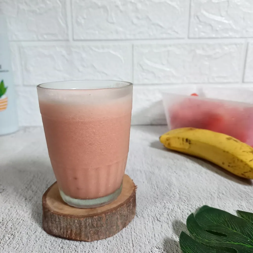 Resep Smoothie Semangka Susu Probiotik Smoothiessobatyummy Sederhana