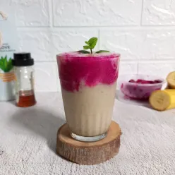 Banana Dragon Fruit Smoothie #SmoothiesSobatYummy