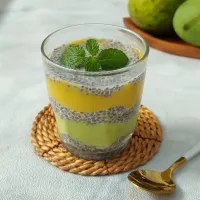 AvoMango Smoothies With ChiaPudding #SmoothiesSobatYummy