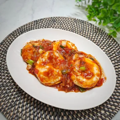 Telur Ceplok Saus Inggris